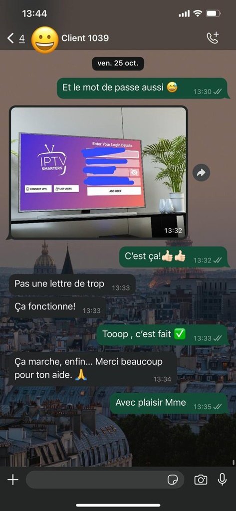 Avis client Smart IPTV Premium haut de gamme